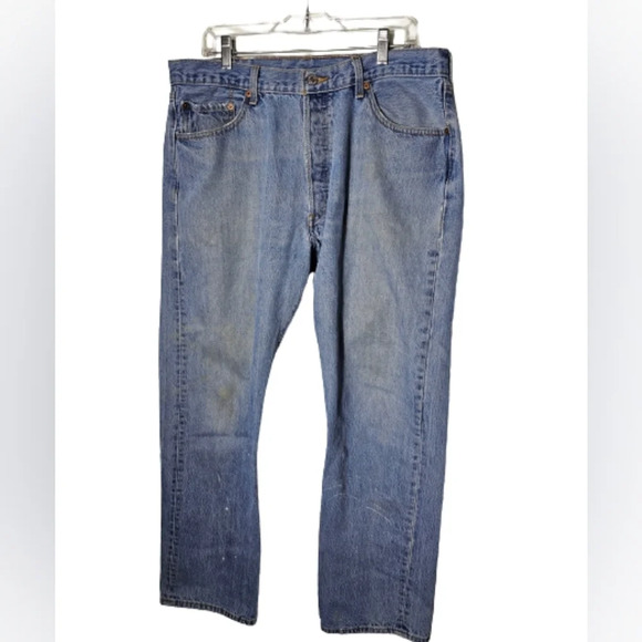 Levi's 501 2006 Men's Jeans, worn and Distressed. Size 38 L 34 - Picture 1 of 12